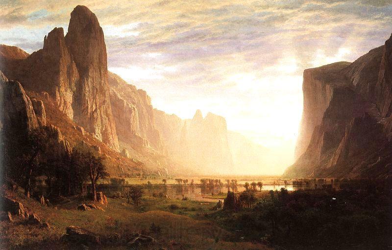 Bierstadt, Albert Looking Down the Yosemite Valley